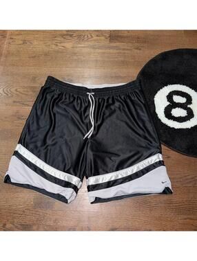 Nike Black Shimmer Dazzle Baggy Hoop Shorts Mens L/XL Grail Rare Y2K